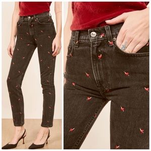 reformation heart jeans